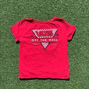Red Vans Graphic Tee-Shirt